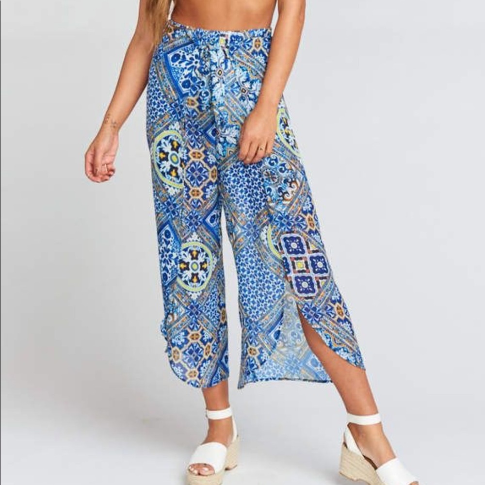 Show me your MUMU Macarena Pants With Big Bow ~ Pool Azul Tile-Medium